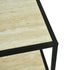 Captate Modern Minimalist Coffee Table, MDF & Metal - DENEB