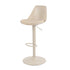 Modern Cream Bar Stool, Fabric Cushion & Metal Base - DINO VINCI