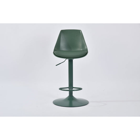 dino - green barstool - upholstered compact seating or footrest