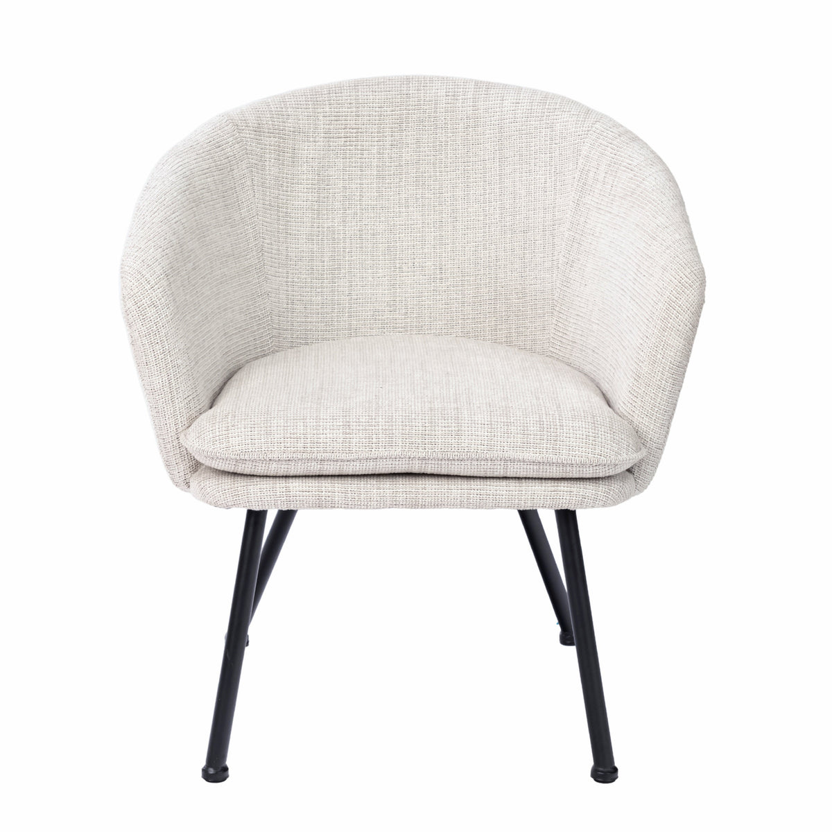 Dixier Fabric Beige Accent Chairs