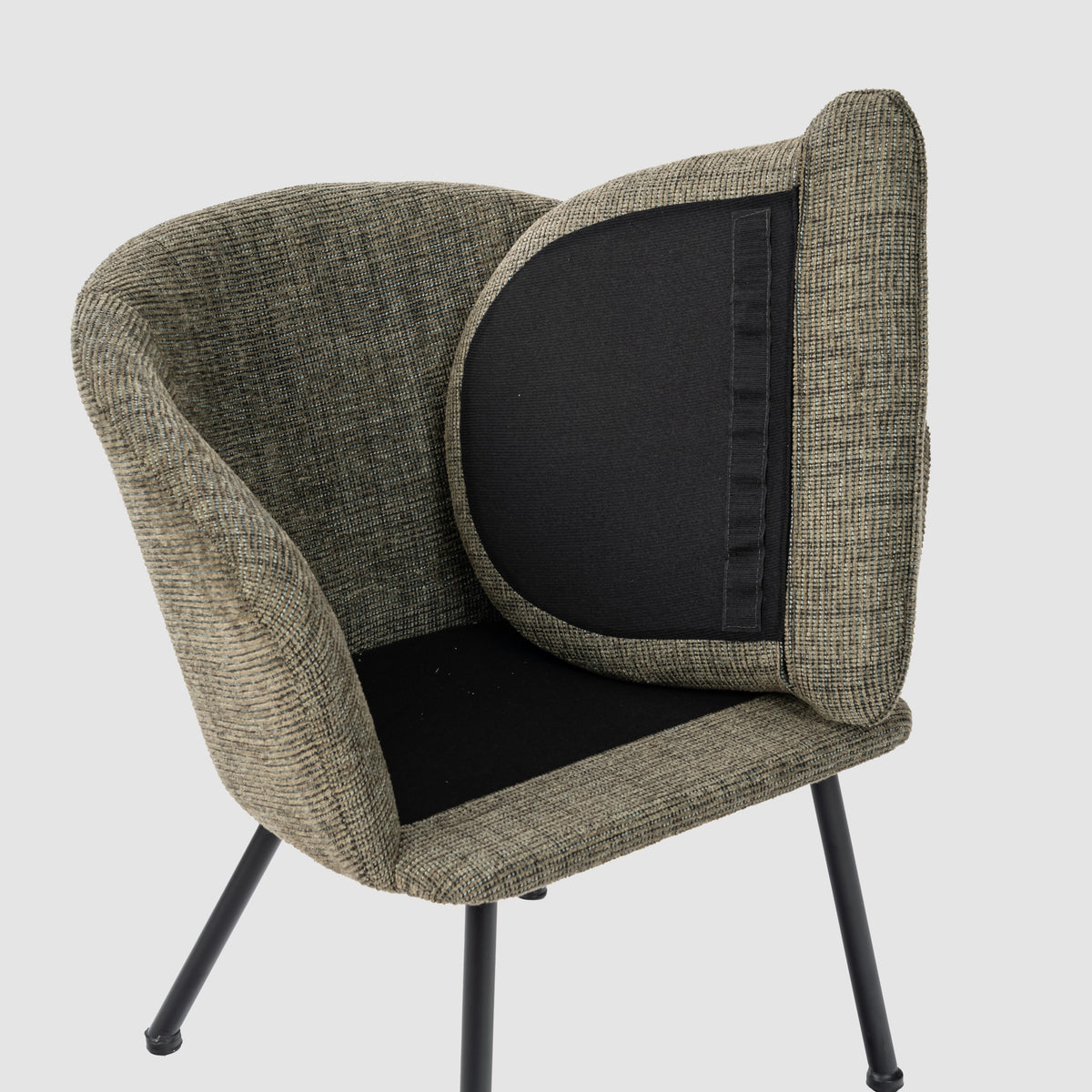 Dixier Fabric Beige Accent Chairs