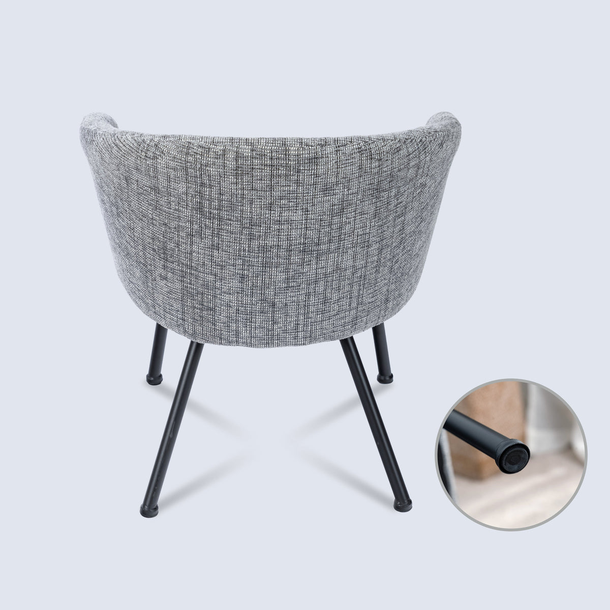 Dixier Fabric Beige Accent Chairs