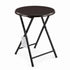 Modern Grey Folding Stool, Metal Frame & MDF Seat - DIXON DD
