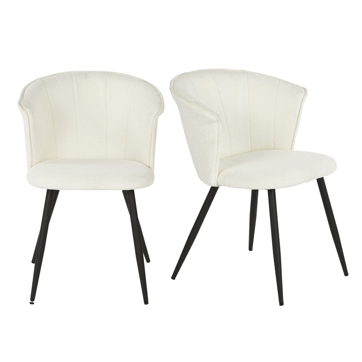 Doncic Beige Oak Leg 2Pcs Dining Chairs