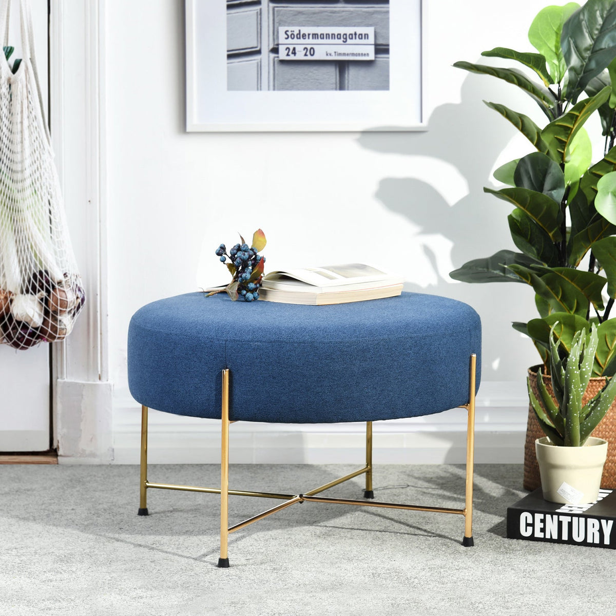 Dunham Golden Frame Ottomans