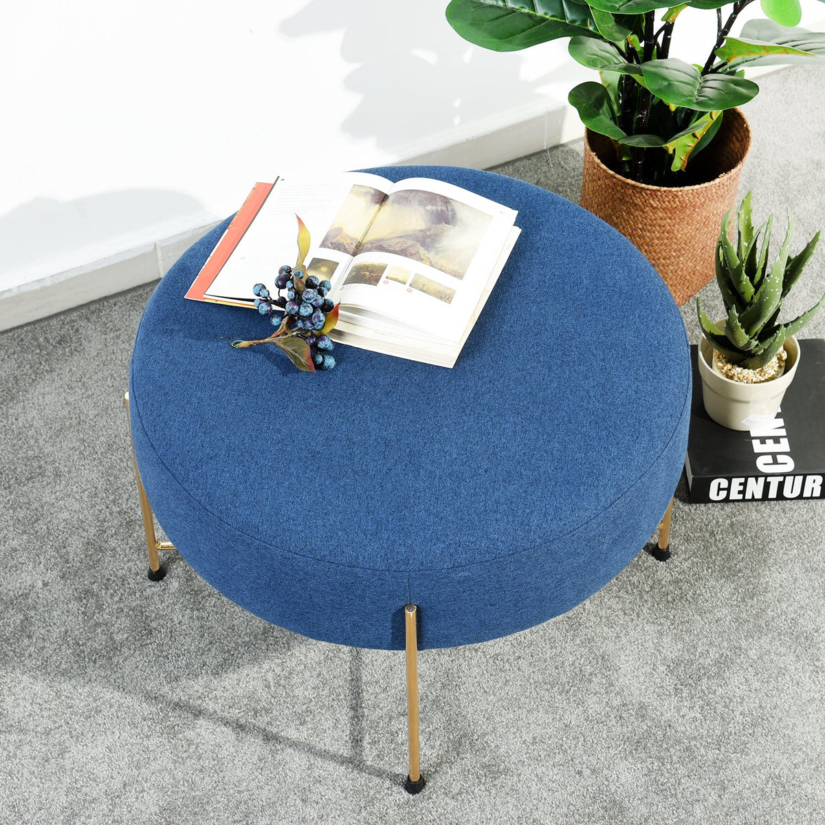 Dunham Golden Frame Ottomans