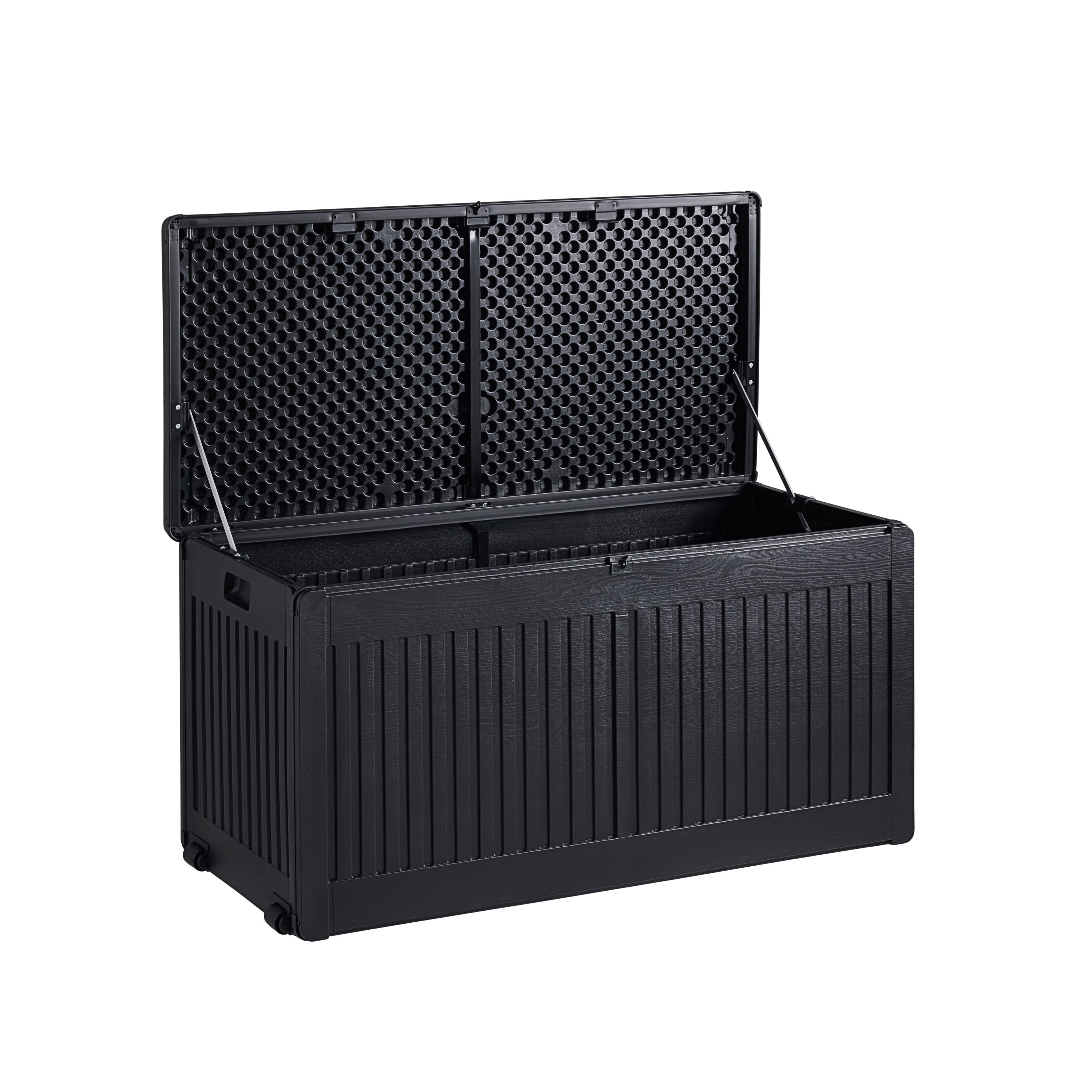 Modern Grey Storage, Iron-Plastic Deck Box - DUNK