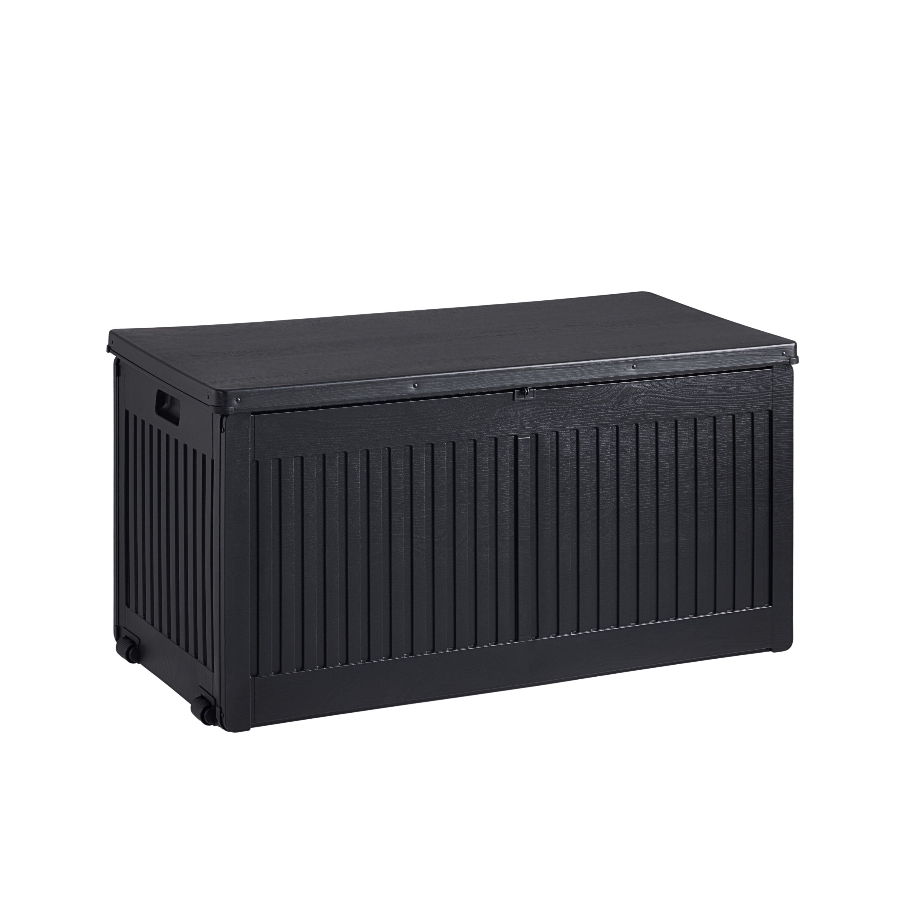 Modern Grey Storage, Iron-Plastic Deck Box - DUNK