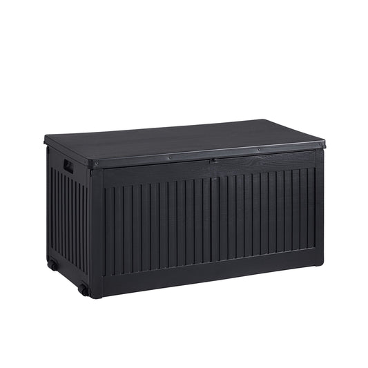 Modern Grey Storage, Iron-Plastic Deck Box - DUNK