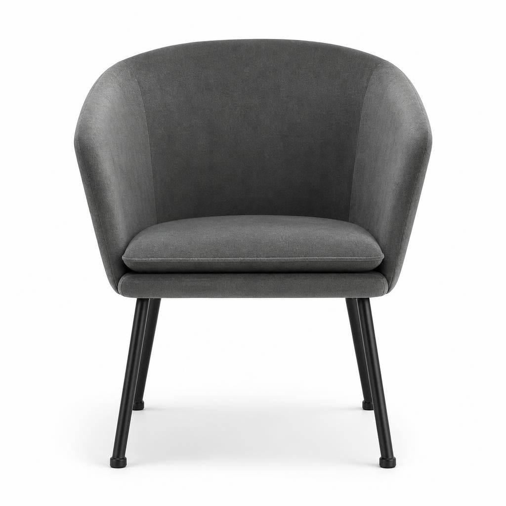 Dixier Terry Grey Accent Chairs