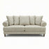 Modern Beige Fabric, Wooden Frame Sofa - ELAITH 2.5 SEAT