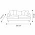 Modern Beige Fabric, Wooden Frame Sofa - ELAITH 2.5 SEAT