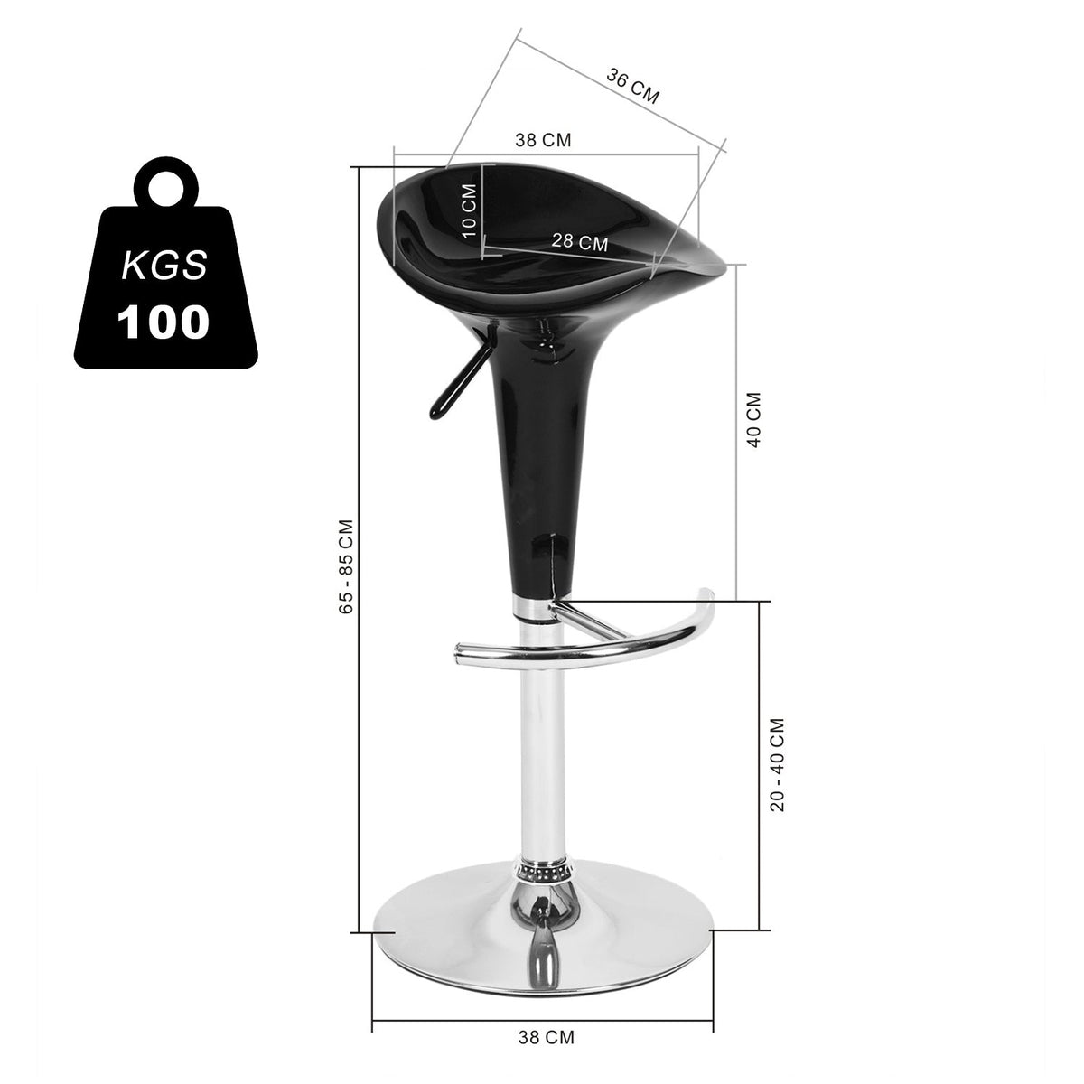 Elijah Bar Stool(Set Of 2)