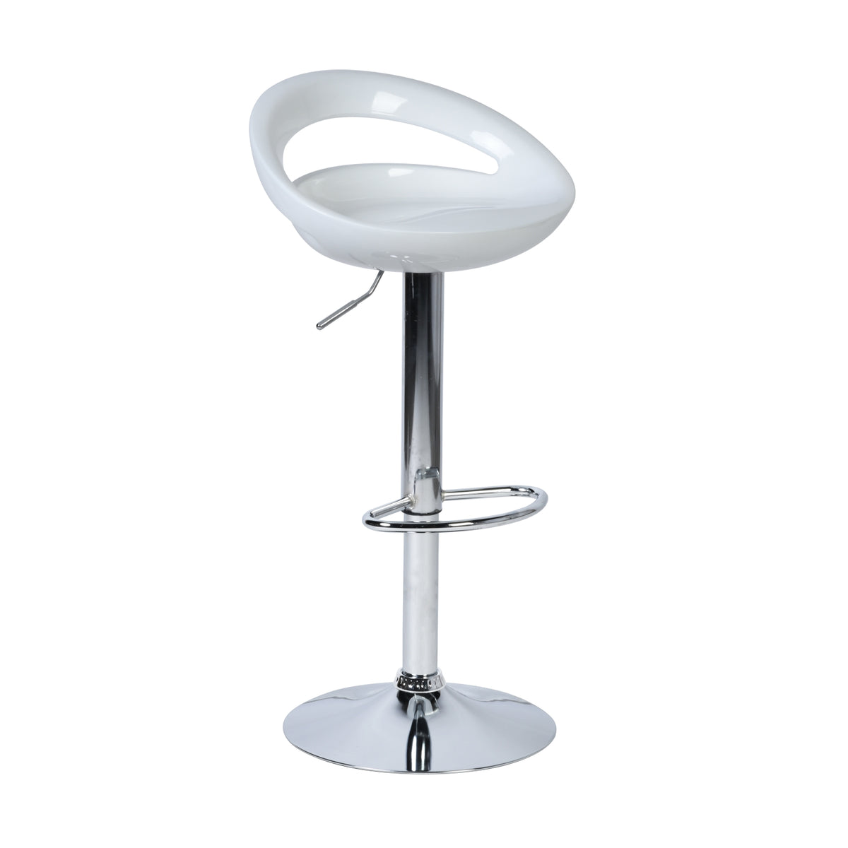 Modern Barstool, ABS Chrome - ELLEN WHITE