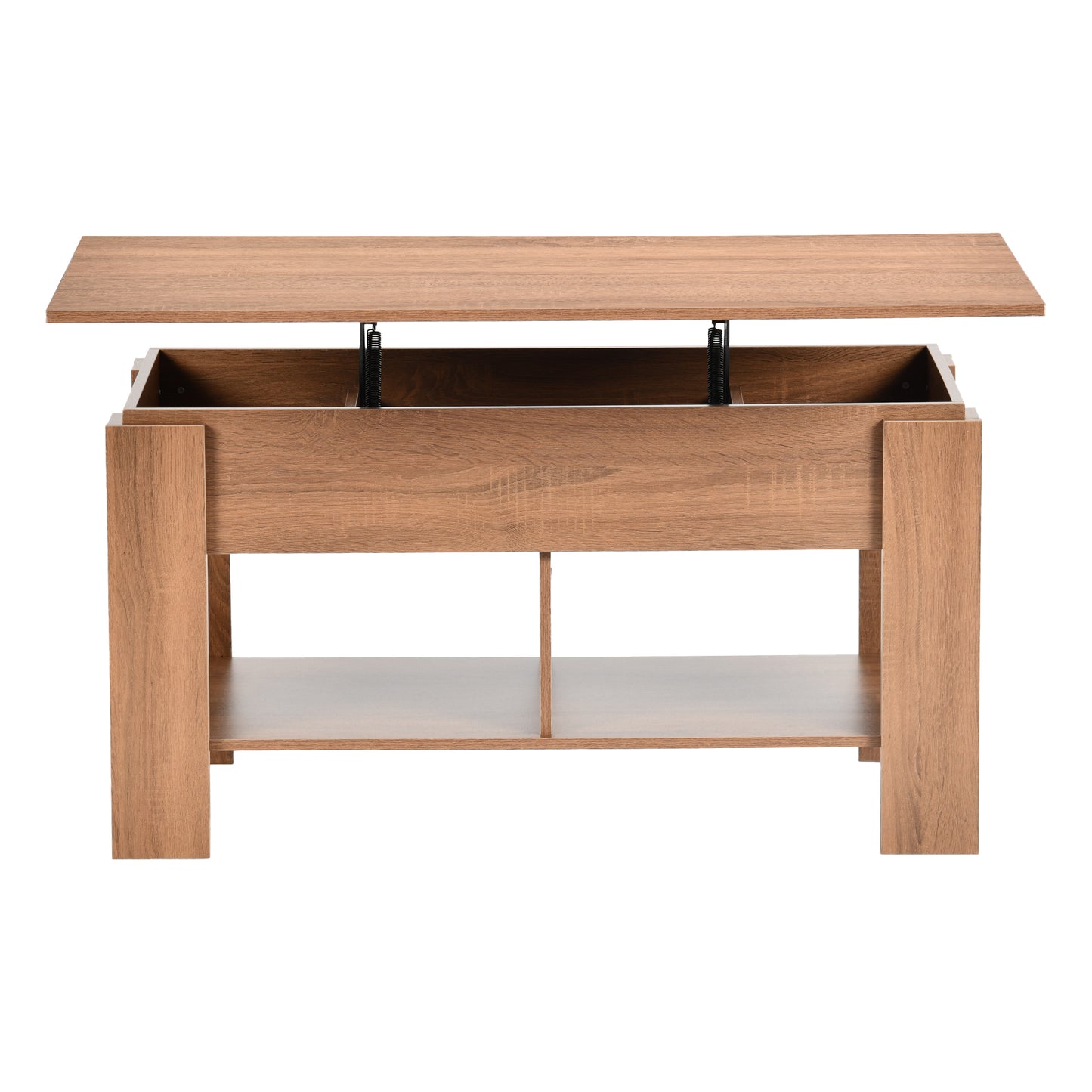 Modern Lift-Top Table, Brown Particle Board - ELOT BROWN 96