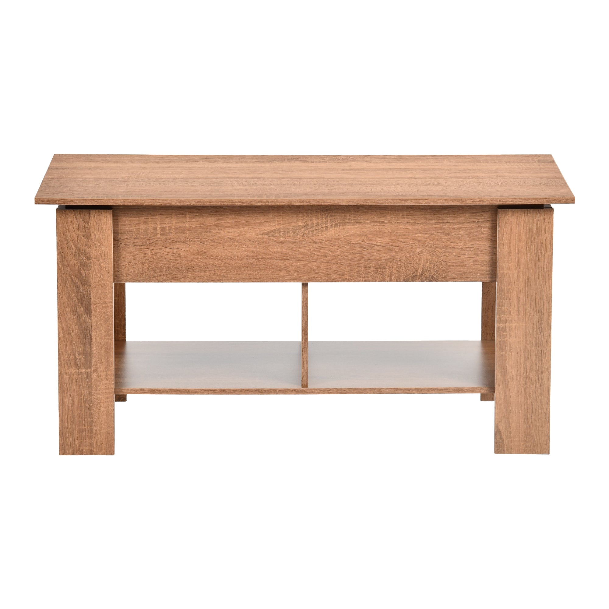 Modern Lift-Top Table, Brown Particle Board - ELOT BROWN 96