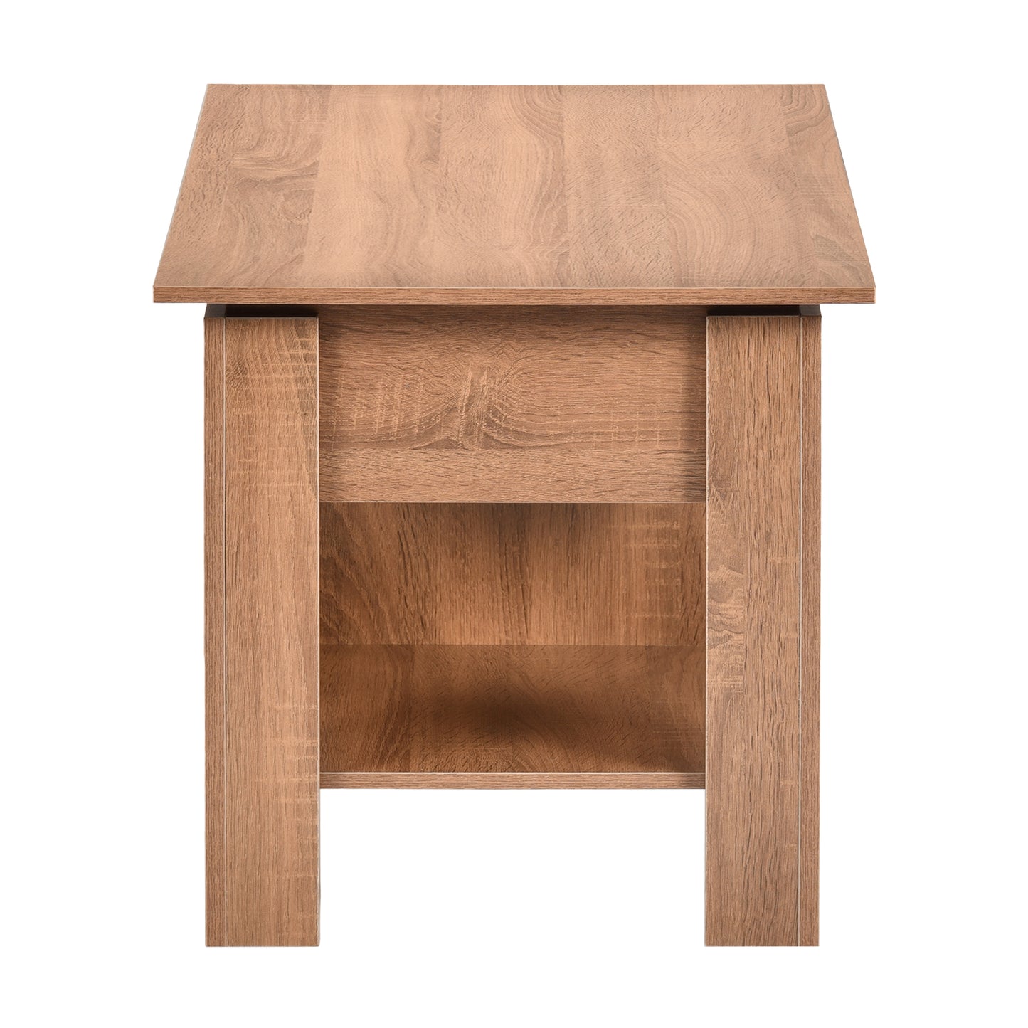 Modern Lift-Top Table, Brown Particle Board - ELOT BROWN 96