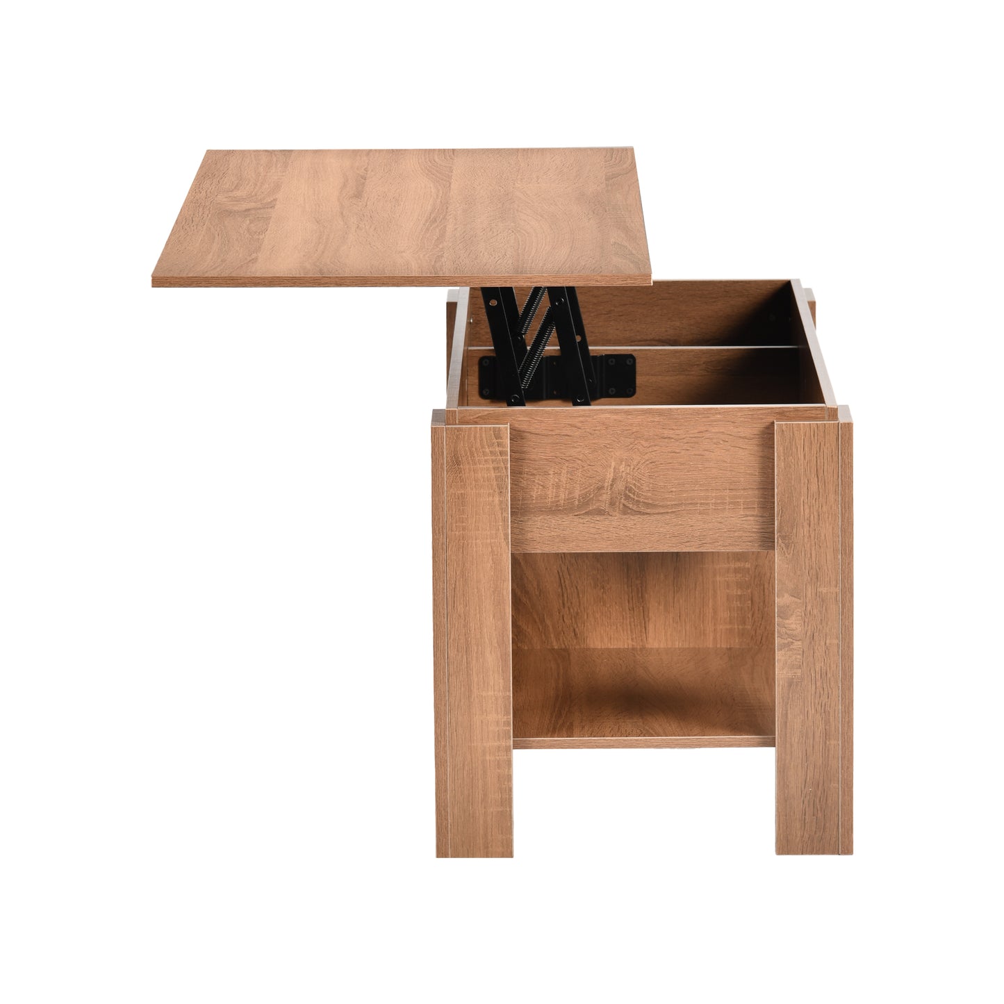 Modern Lift-Top Table, Brown Particle Board - ELOT BROWN 96