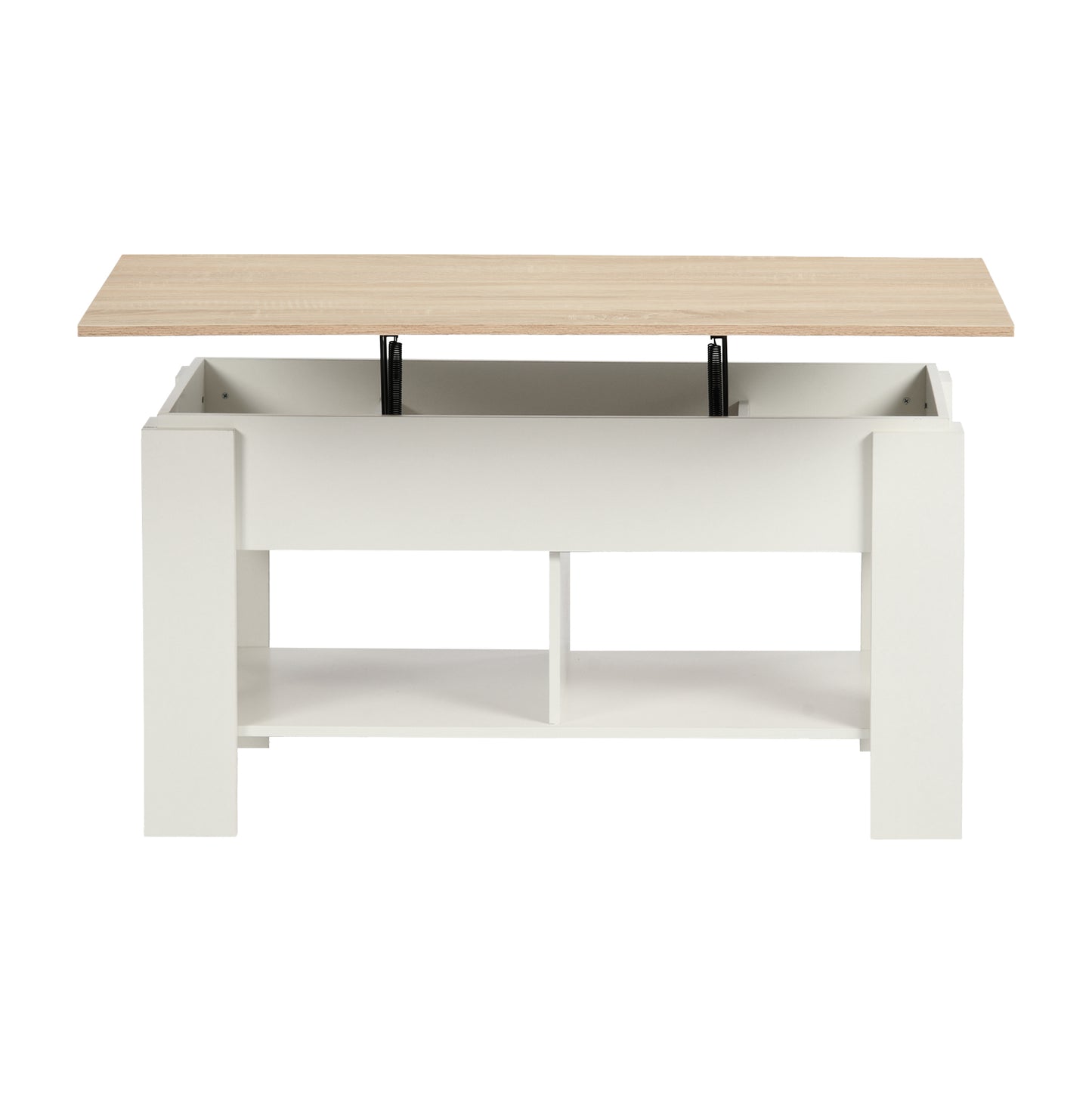 Modern Lift-Top Table, Particle Board, Space-Saving - ELOT WHITE OAK 96 A