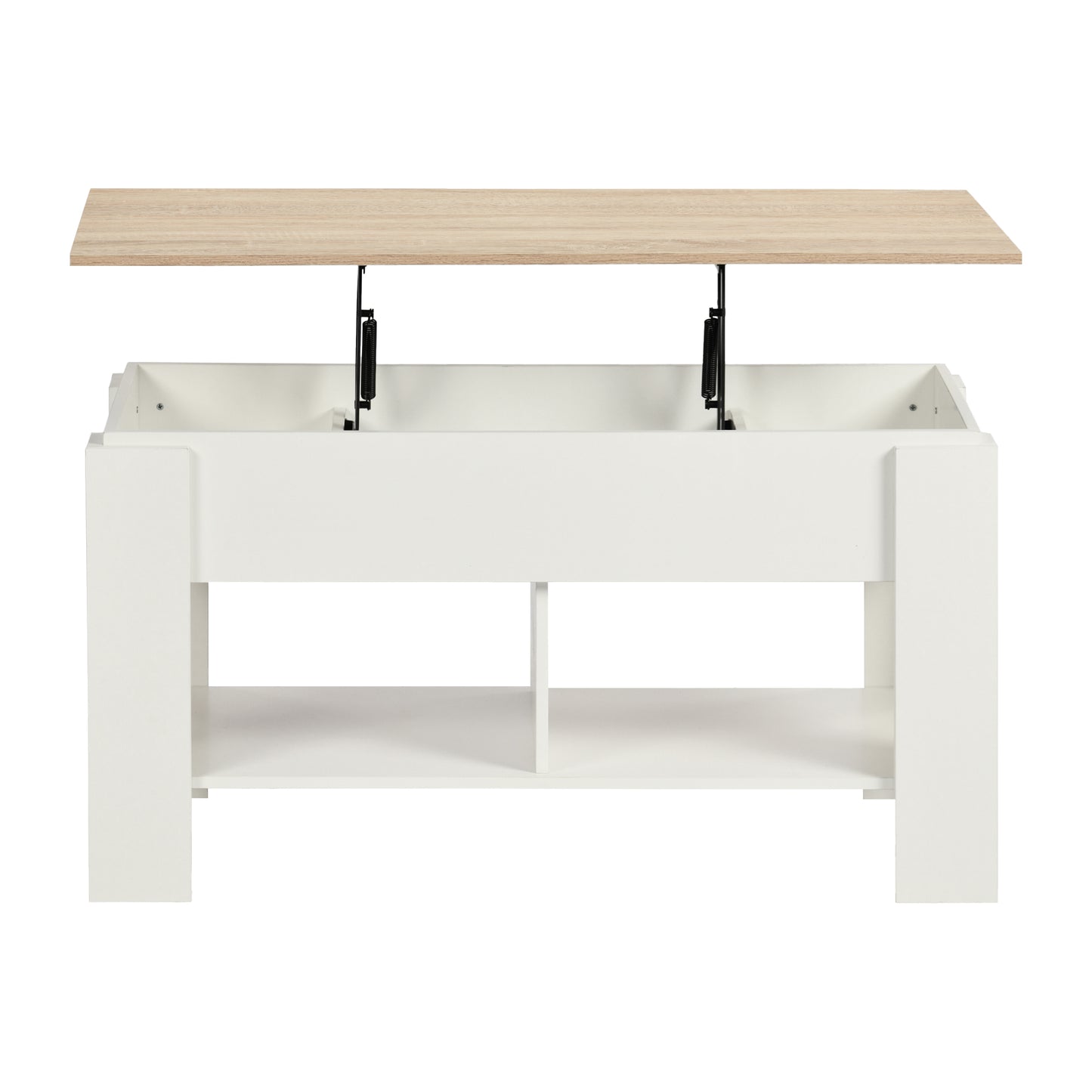Modern Lift-Top Table, Particle Board, Space-Saving - ELOT WHITE OAK 96 A