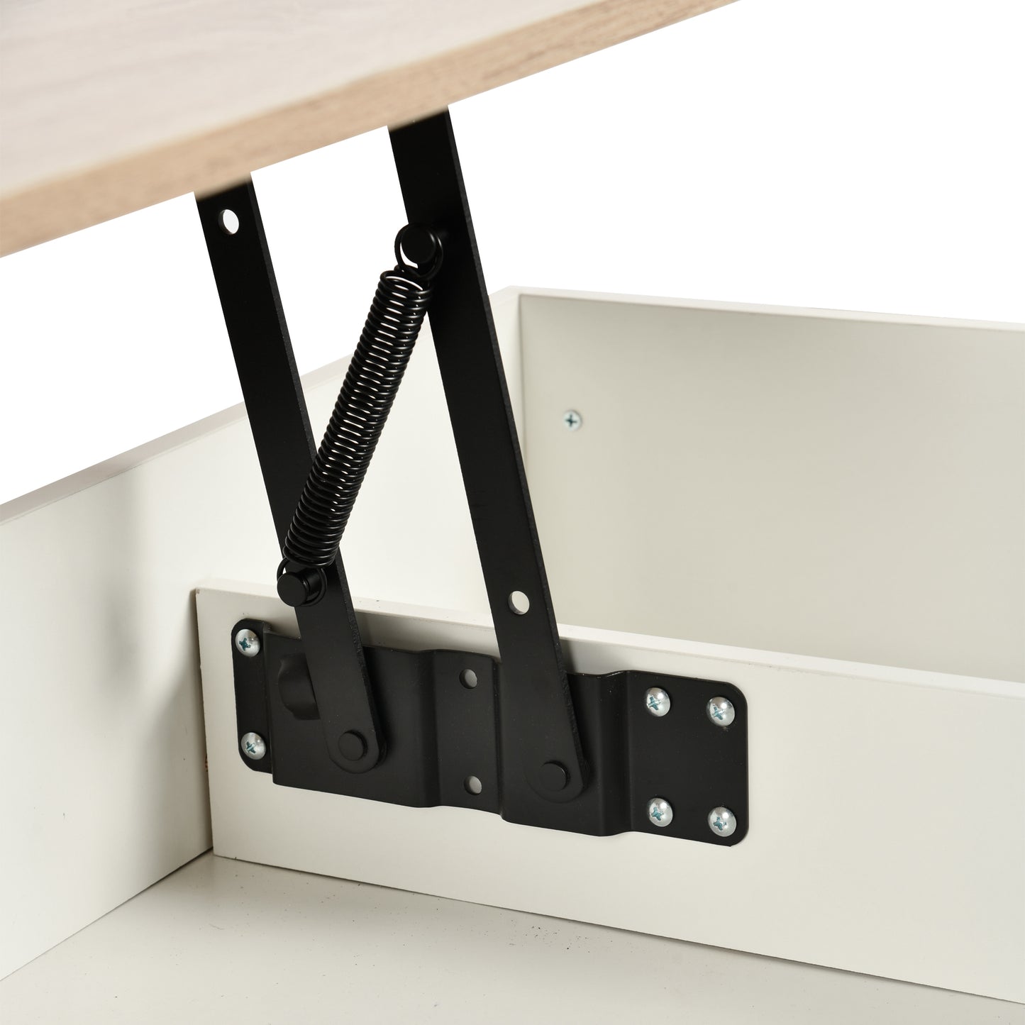 Modern Lift-Top Table, Particle Board, Space-Saving - ELOT WHITE OAK 96 A
