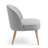 Modern Grey Upholstered Dining Chair - EMILIE GREY