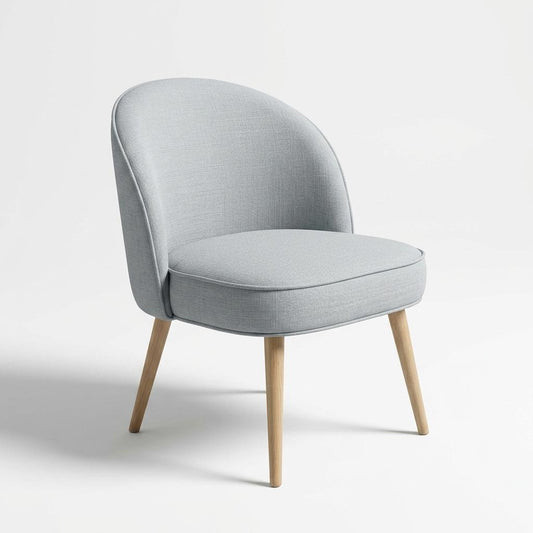 Modern Grey Upholstered Dining Chair - EMILIE GREY