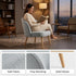 Modern Grey Upholstered Dining Chair - EMILIE GREY