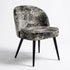 Modern Leopard Fabric Dining Chair - EMILIE LEOPARD GY