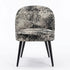 Modern Leopard Fabric Dining Chair - EMILIE LEOPARD GY