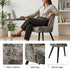 Modern Leopard Fabric Dining Chair - EMILIE LEOPARD GY