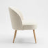Modern Natural Fabric Dining Chair - EMILIE NATURAL