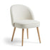 Modern Natural Fabric Dining Chair - EMILIE NATURAL