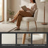 Modern Natural Fabric Dining Chair - EMILIE NATURAL