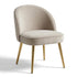 Modern Upholstered Dining Chair, White Fabric Seat – EMILIE OYST