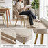 Modern Upholstered Dining Chair, White Fabric Seat – EMILIE OYST