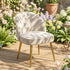 Modern Upholstered Dining Chair, White Fabric Seat – EMILIE OYST