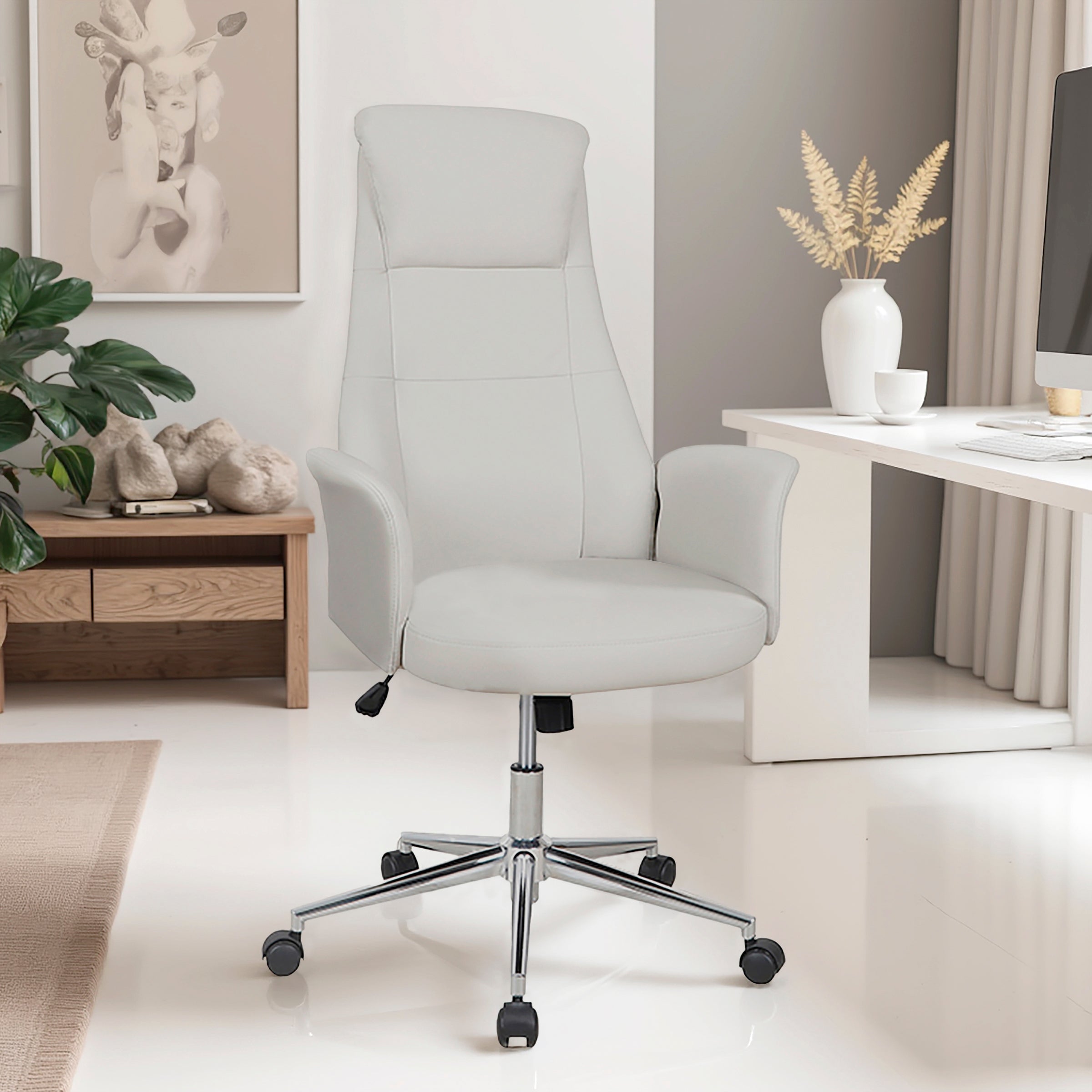 Modern Ergonomic PU Office Chair – EMMAO