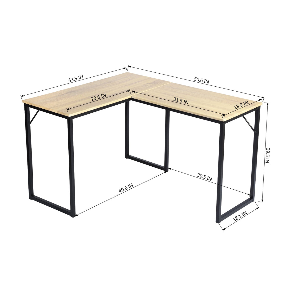 Enable Wooden Top Office Desk