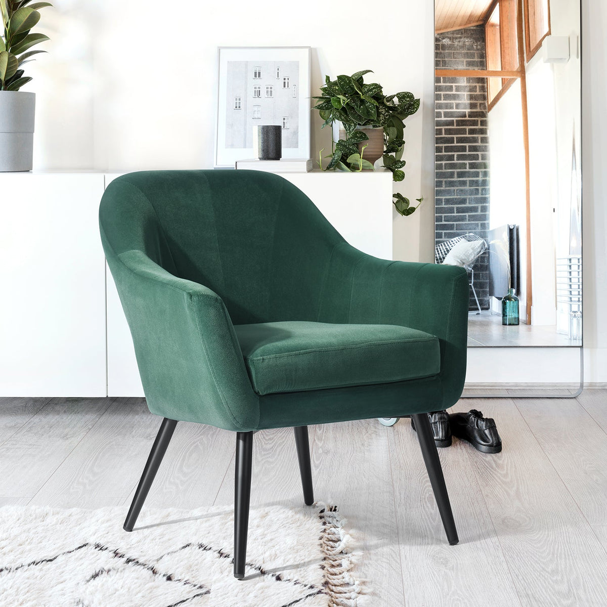 Engle Velvet Accent Chair
