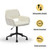 Modern Chenille Office Chair, Adjustable Gaslift - ROSS KD