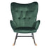 Epping Velvet Wood Leg Accent Chair