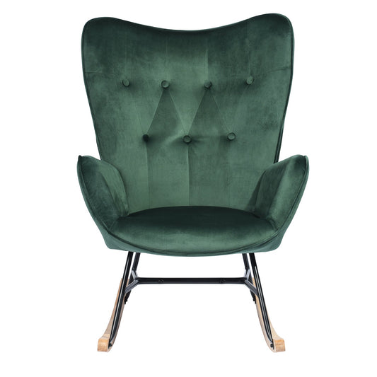 Epping Velvet Wood Leg Accent Chair