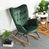 Epping Velvet Wood Leg Accent Chair