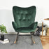 Epping Velvet Wood Leg Accent Chair