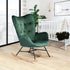 Epping Velvet Wood Leg Accent Chair