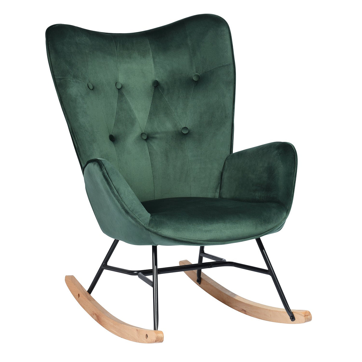 Epping Velvet Wood Leg Accent Chair