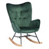 Epping Velvet Wood Leg Accent Chair