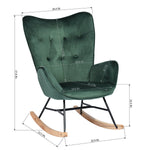 Epping Velvet Wood Leg Accent Chair