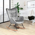 Epping Velvet Wood Leg Accent Chair